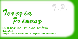 terezia primusz business card